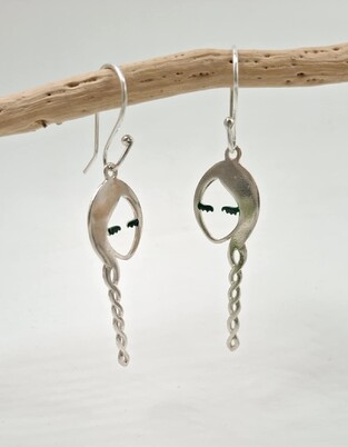 Silver earrings