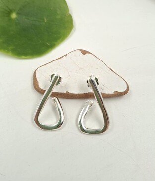 Silver earrings